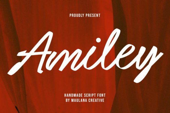 Amiley: A Handmade Script Font for Digital Brand Identity