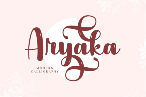 Aryaka: A Modern Calligraphy Font for Digital Branding