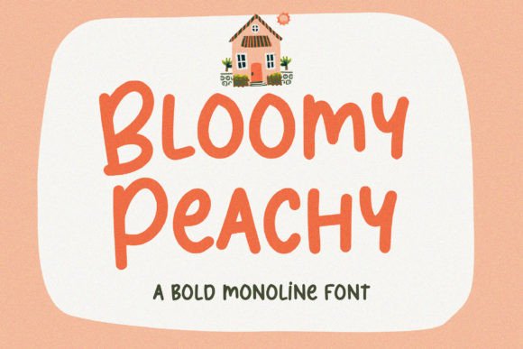 Bloomy Peachy: A Handwritten Font That Feels Like a Real Person Wrote It