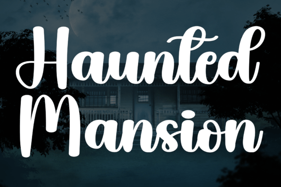 Haunted Mansion Font: Friendly Handwritten Style for Real Business Branding