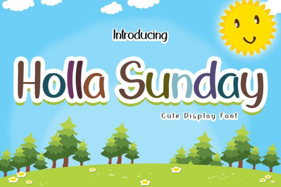 Holla Sunday: A Friendly Handwritten Display Font for Editorial Design