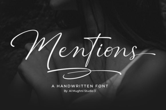 Mentions: A Timeless Handwritten Font for Editorial Design