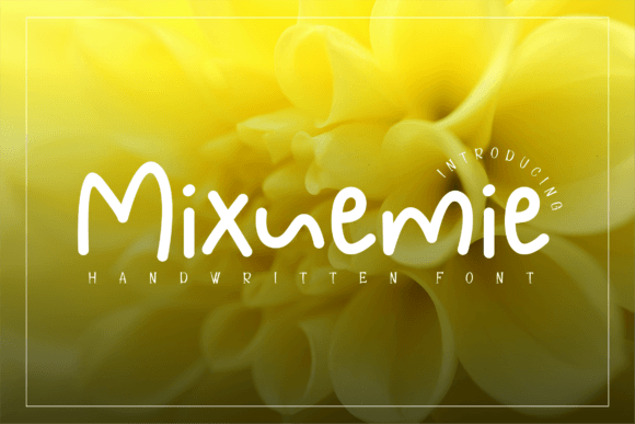 Mixuemie: A Sweet, Friendly Handwritten Font for Editorial Design