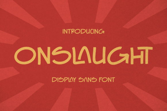Onslaught: A Display Sans Font That Elevates Real Branding