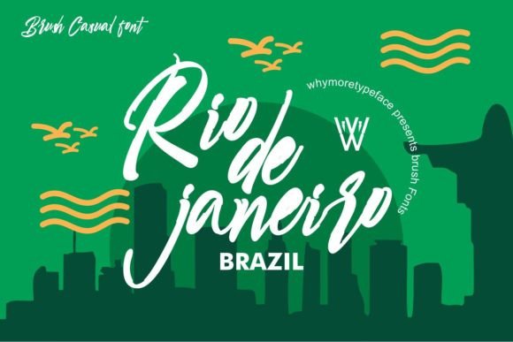 Rio De Janeiro Font: A Lively Brush Script for Handmade Brands