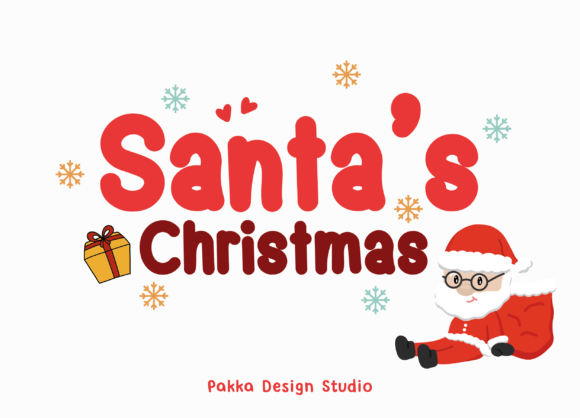 Santa’s Christmas Font: A Festive Display Typeface for Holiday Branding