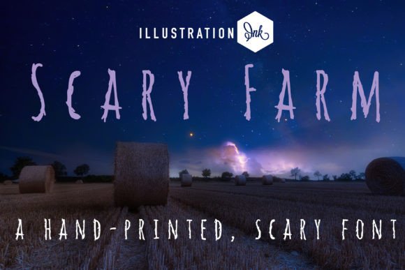 Scary Farm: A Spooky Hand-Crafted Typeface for Editorial Moments