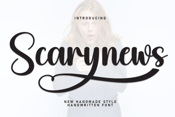 Scarynews: A Handwritten Font for Editorial Warmth and Impact