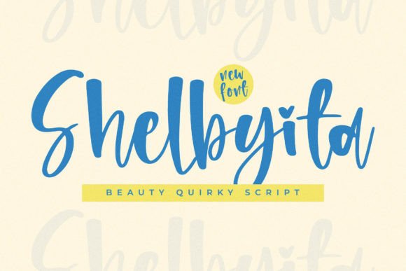 Shelbyita: A Quirky Script Font That Feels Like Hand-Drawn Charm
