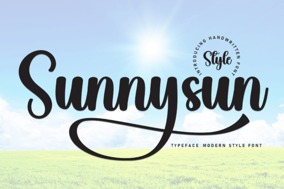Sunnysun: A Handwritten Font That Feels Like a Warm Hello