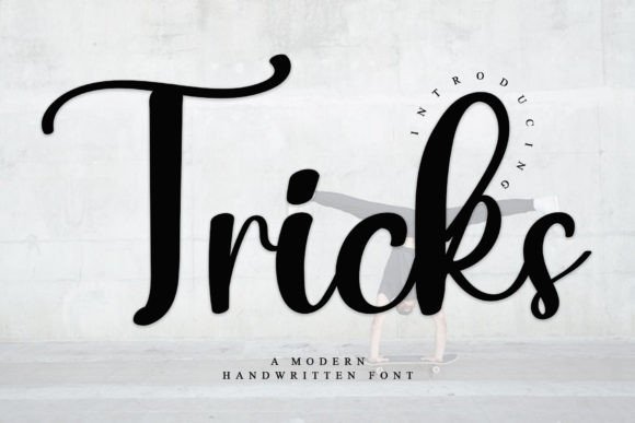 Tricks: A Stylish Handwritten Font That Elevates Real Business Branding