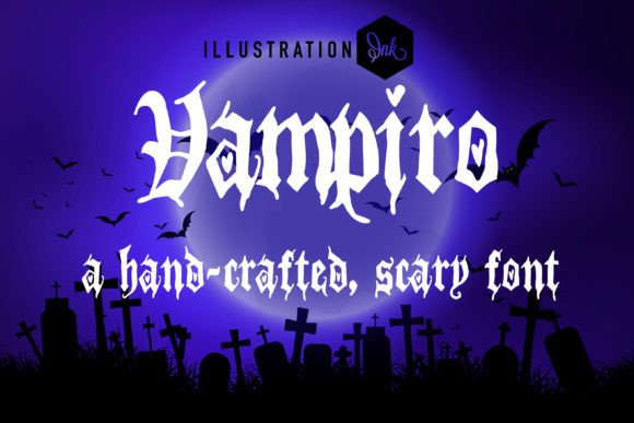 Vampiro: A Hauntingly Beautiful Display Font for Digital Branding