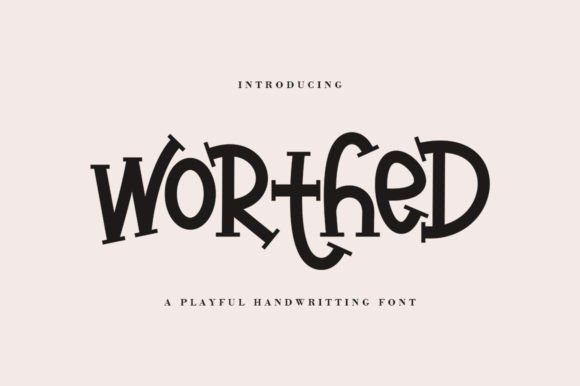 Worthed Handwritten Font for Crafters & Small Shop Owners
